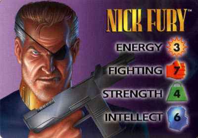 Nick Fury 4-Grid Character Card